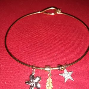 Vermeil Gold Real Diamonds Charms Bracelet
